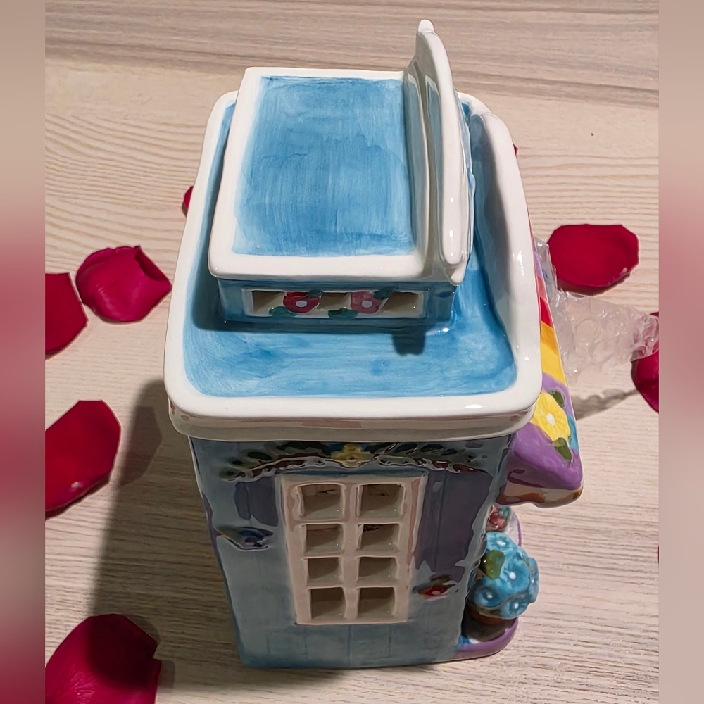 NWT Sanrio Hello Kitty Ceramic Floral Garden Shop Candle House - Picture 15 of 15